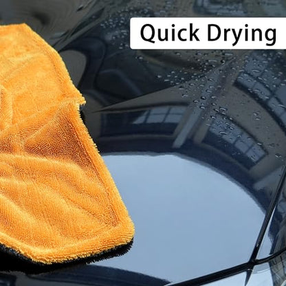 1000GSM Car Drying Towel (Yellow / 18"*24")