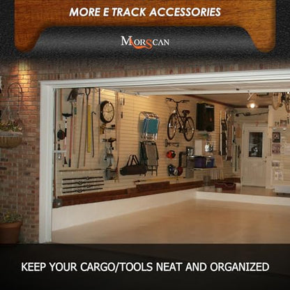6-Pack 2-Inch J Hooks for E-Track and X-Track Rails (2" (06 Pack))