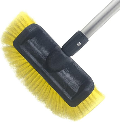 Car Wash Brush with Long Handle 12'' Lock Soft Bristle Brush car Scrub Brush 60'' Dismountable Pole with on