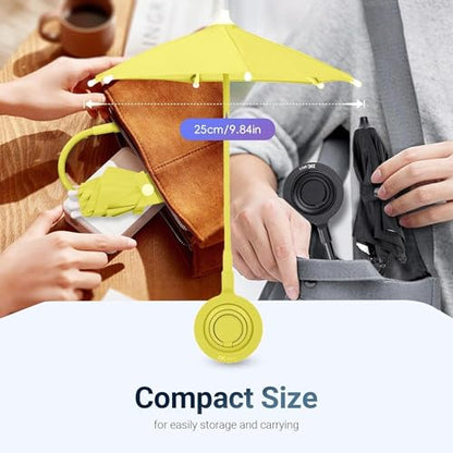 Magnetic Cellphone Umbrella for Sun (YELLOW(for Phone))