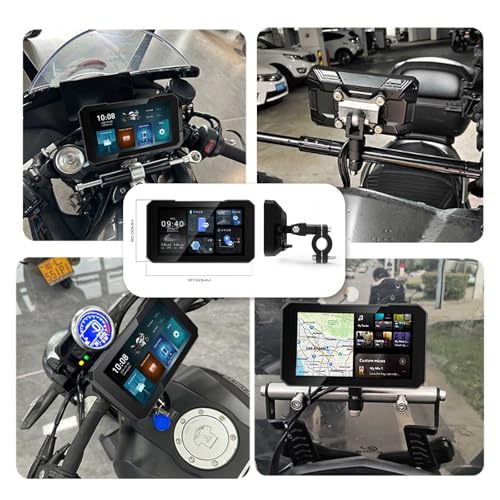 BODIMIA 6" Motorcycle Dash Cam with HD Camera (6“ Motorcycle Dash Cam + Dual Camera & TPMS)