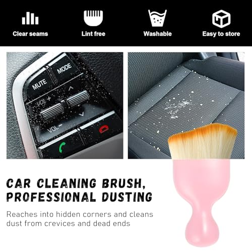 Car Detailing Brush (Pink / 1 PC)