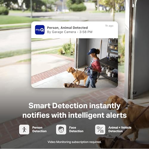 myQ Smart Garage Security Camera (1 Pack / Garage Camera)