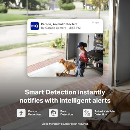 myQ Smart Garage Security Camera (1 Pack / Garage Camera)