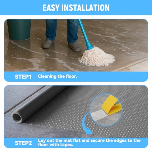 8x20 FT Garage Floor Mat (8x20 FT / Gray)
