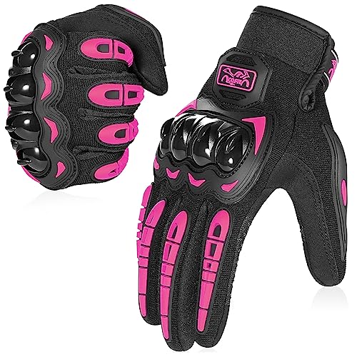 Motorcycle Gloves Breathable (9-pink / Medium)