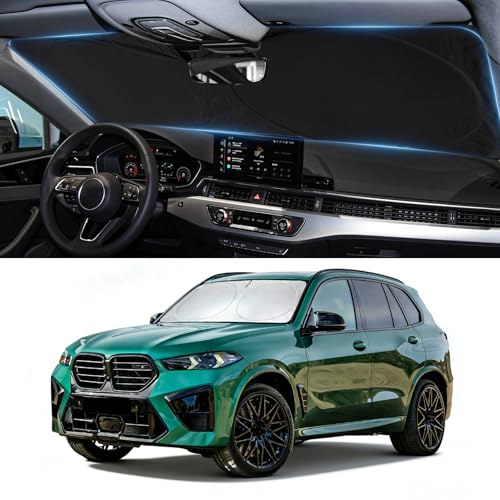 Windshields Sun Shade Fit for 2024 2025 2026 Hyundai Santa Fe (Fit BMW X5 2019-2025)