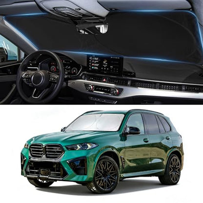 Windshields Sun Shade Fit for 2024 2025 2026 Hyundai Santa Fe (Fit BMW X5 2019-2025)