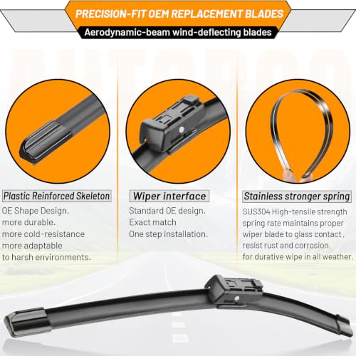 Windshield Wiper Blade Replacement for BMW X5 2019 (26"+20"+14B")