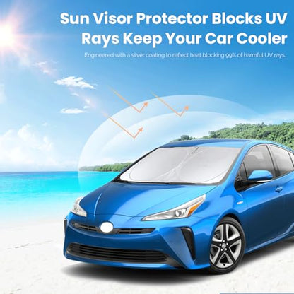 Windshield Sunshade for Toyota Prius Hatchback 2016 (Fit Prius 2010-2022)