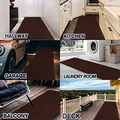Custom Size Backed Non (Brown / 3FT*28FT)