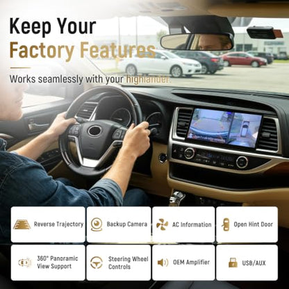 Android 13 Car Stereo for Toyota Highlander 2014