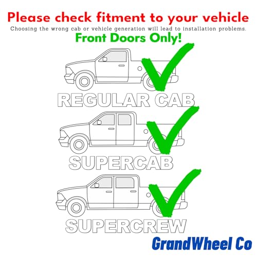 Window Deflectors Smoke Tinted in (For F150 15-20 Regular Cab)