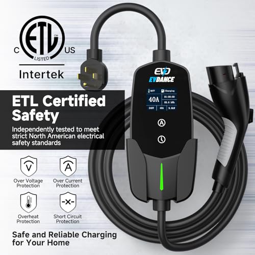 Level 2 EV Charger 40Amp (Black)