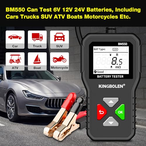 BM550 6V 12V 24V Car Battery Tester (BM550 battery tester)