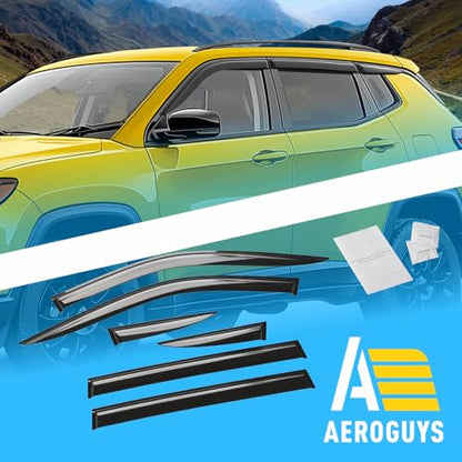 Extra Durable Window Deflectors Tape (For Jeep Compass 17-26 6pcs.)