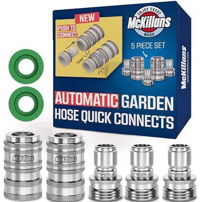 2025 Automatic Garden Hose Quick Connect [UNIVERSAL FIT] (Automatic Quick Connects)