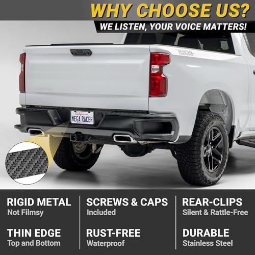 Premium Slim License Plate Frames (Carbon Fiber Design / 2 Piece)