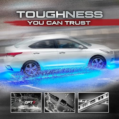 Aura RGB Aluminum Car Underglow Kit with Remote Control (1. Car / RGB)