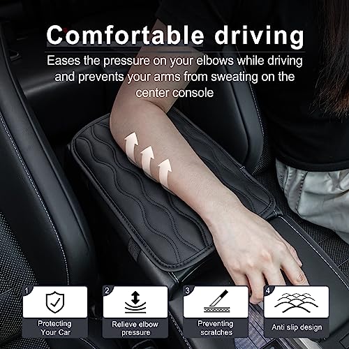 Car Center Console Cover (black-line)