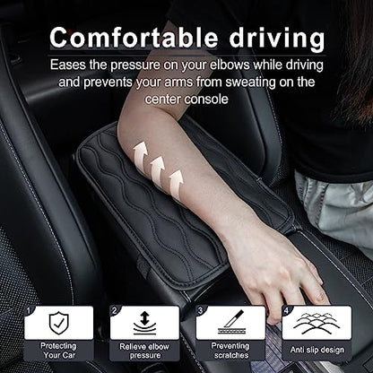 Car Center Console Cover (black-line)