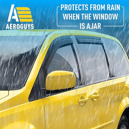 Extra Durable Window Deflectors in (For Dodge Grand Caravan 08-20)
