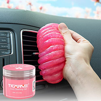 Car Cleaning Gel Detailing Putty Car Putty Auto Detailing Tools Car Interior Cleaner Cleaning Slime Car Accessories Keyboard Cleaner Rose (Rose Red 1 Pack)