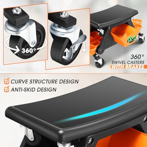 Mechanic Stool (Orange)