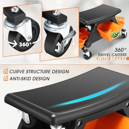 Mechanic Stool (Orange)