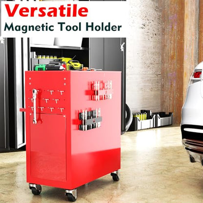 Drill Bit Organizer Heavy Duty (Red Magnetic Drill Bit Holder)