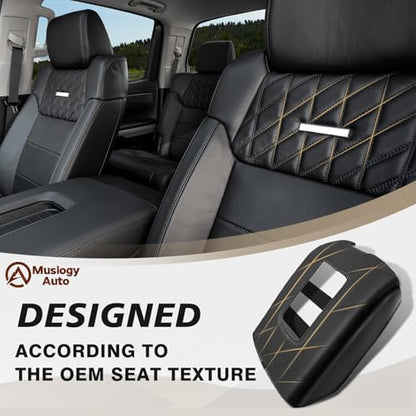 Armrest Cover for Toyota Tundra 2014 (10) 14-21 |Tundra| Bucket Seat, +Thick)