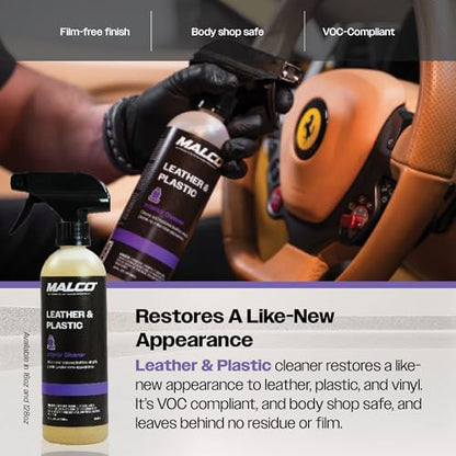 Leather & Plastic Cleaner for Automotive Interior Surfaces (16 Fl Oz (Pack of 1))