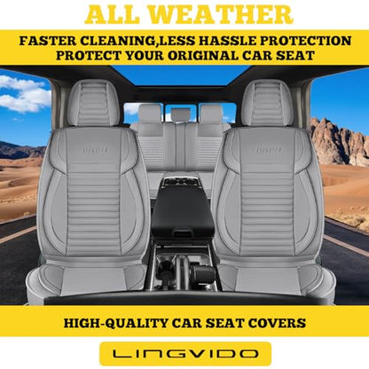Front Car Seat Covers (Gray / Front)
