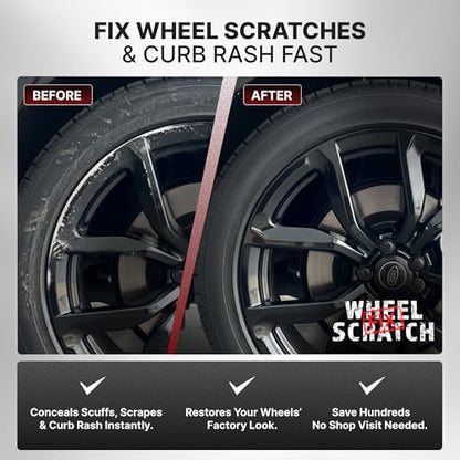 Matte Black Rim Touch Up Paint (Black - Satin/Matte - Touch-Up Pen)