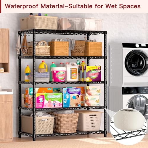 Wire Storage Shelves (35.5"W x 14"D x 72"H)