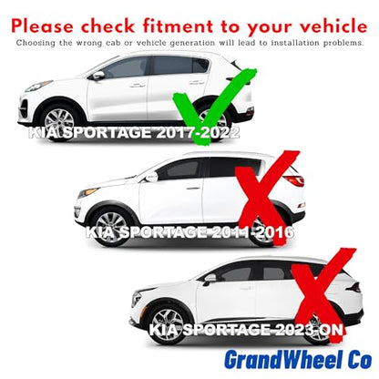 Window Deflectors Smoke Tinted in (For Sportage 17-22)
