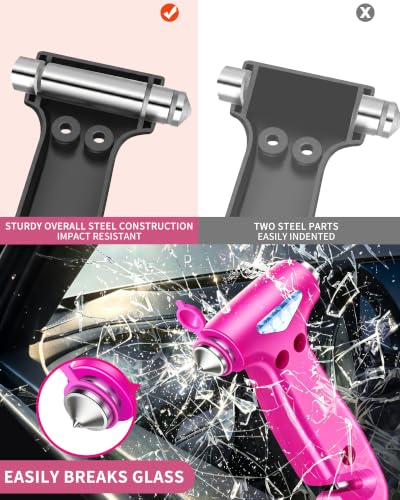 Car Glass Breaker and Seatbelt Cutter (Pink-1pc.)