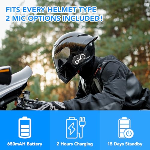 Motorcycle Bluetooth Helmet Intercom Headset
