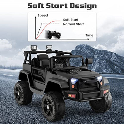 Kids Ride On Truck (Black)