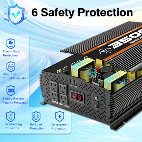 3500 Watt Power Inverter for Vehicles car Truck RV Solar (M-3500)