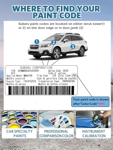 61K Dark Gray Metallic Touch Up Paint for Subaru (For subaru / Dark Gray Metallic(61K) compatible with BRZ/Crosstrek/Compatible withester-models/Impreza/Legacy-models/WRX/XV-Crosstrek)