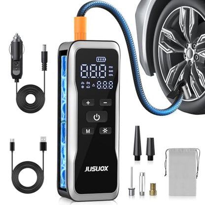 Tire Inflator Portable Air Compressor (Grey)
