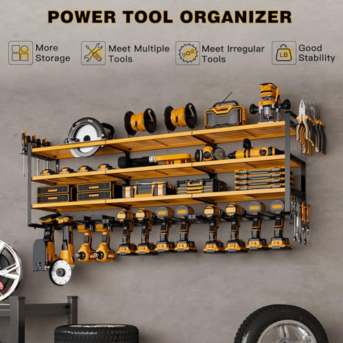 Power Tool Organizer Wall Mount (Yellow)