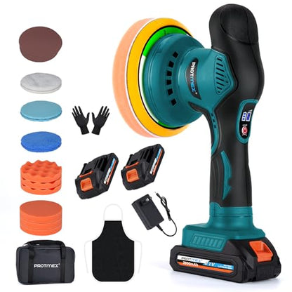 Cordless Car Buffer Polisher w (Blue)