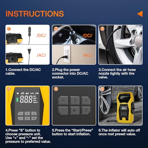AC DC Tire Inflator 110V (Ac/DC Tire Inflator)