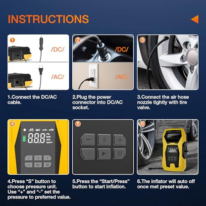 AC DC Tire Inflator 110V (Ac/DC Tire Inflator)