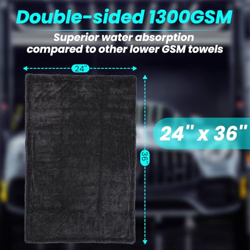 2 Pack 1300 GSM Car Drying Towel (2 pcs 24)