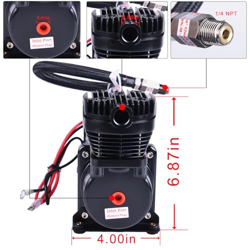 3 Gallon Air Tank with 200PSI Air Compressor for Suspension (Air Compressor+Air Tank / Air Compressor+air Tank)