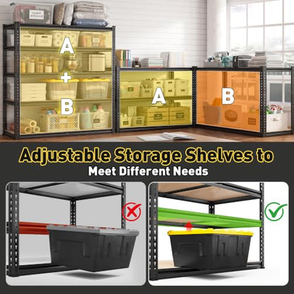 40" W Storage Shelves (20"D x 40"W x 72"H)