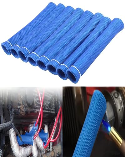 Spark Plug Wire Heat Shield Sleeve (Blue)